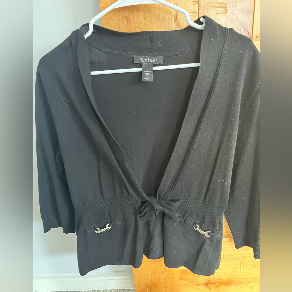 Black cardigan
